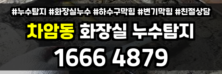 차암동 화장실 누수