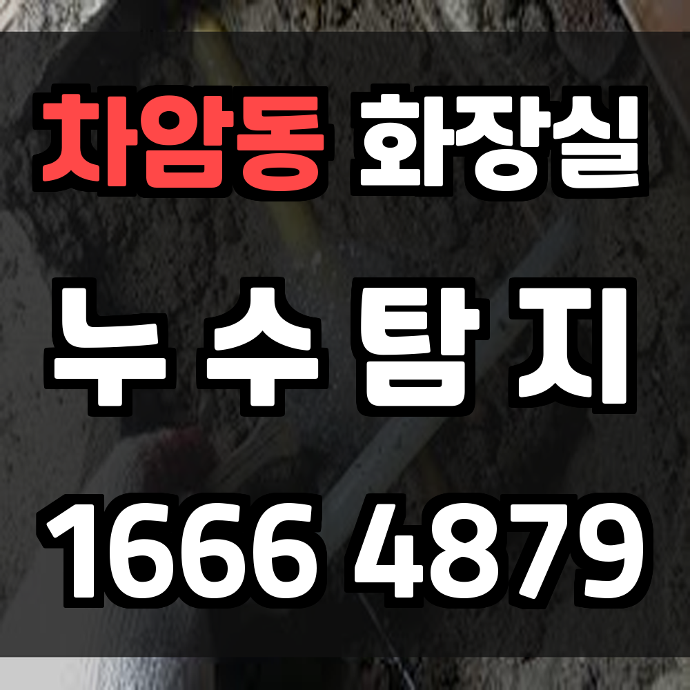 차암동 화장실 누수탐지로 장기적인 생활 안전 확보