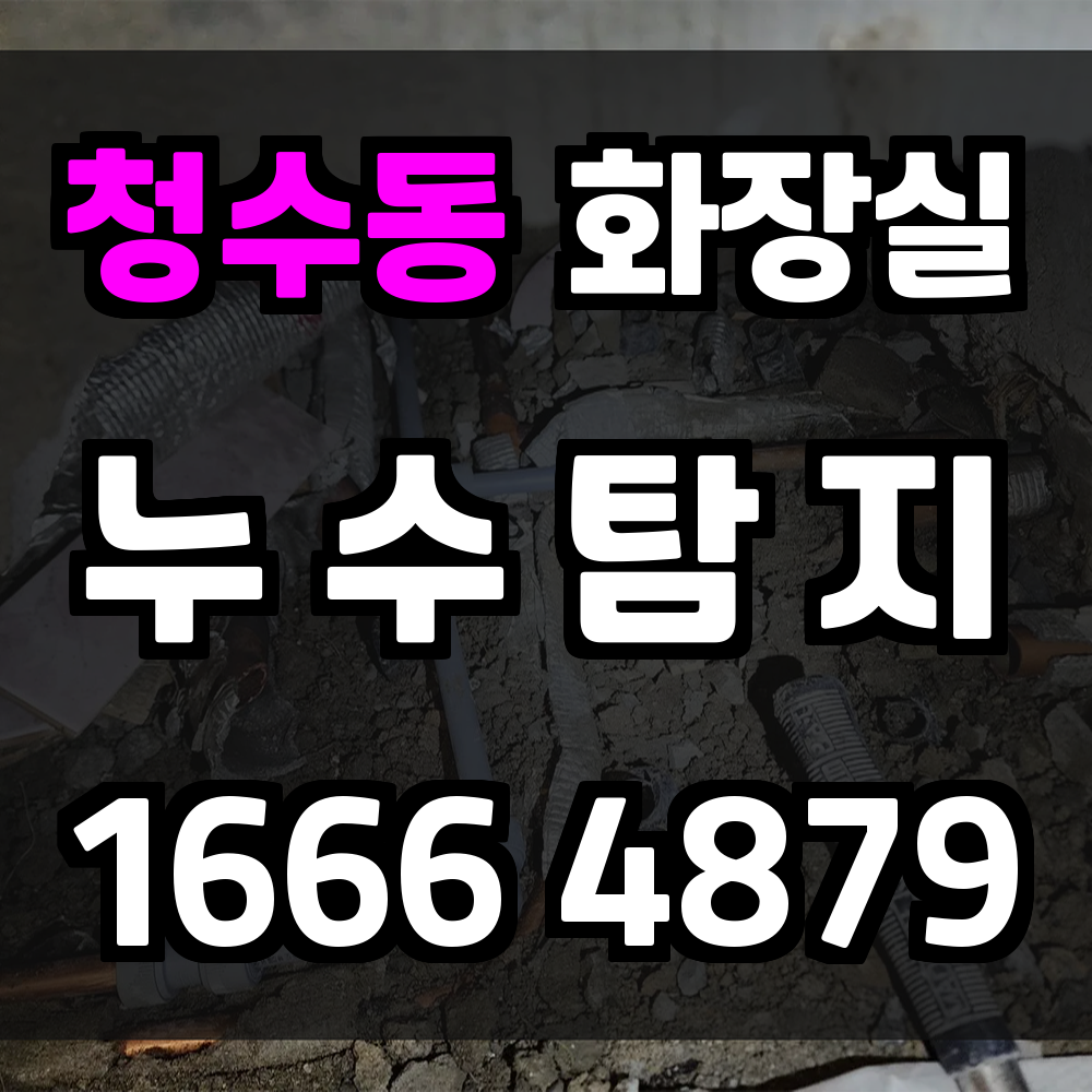 청수동 화장실 누수