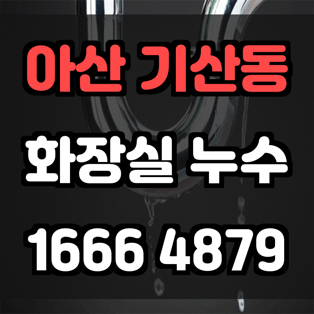 아산 기산동 화장실 누수