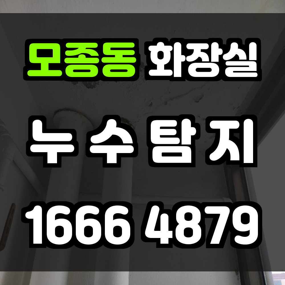 모종동 화장실 누수