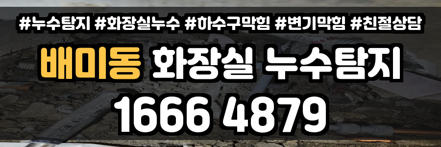 배미동 화장실 누수