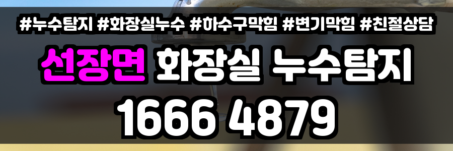 선장면 화장실 누수