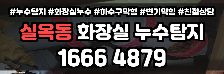 실옥동 화장실 누수