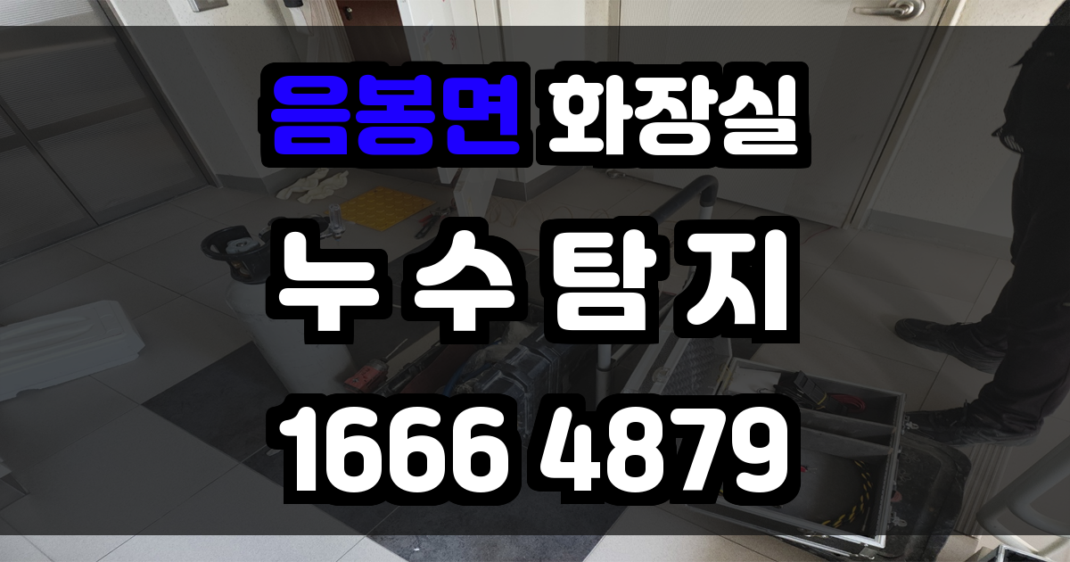 음봉면 화장실 누수