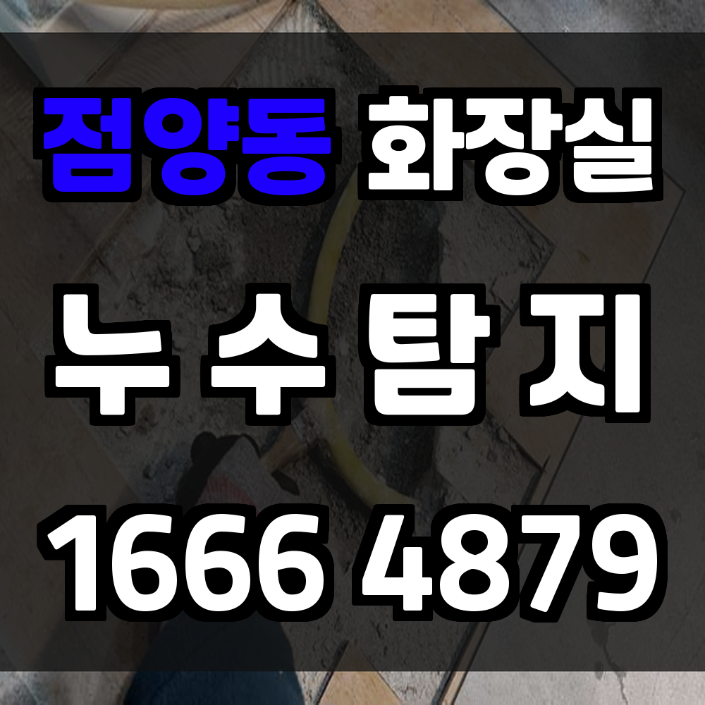 점양동 화장실 누수