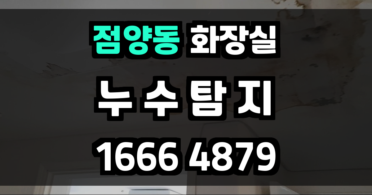 점양동 화장실 누수