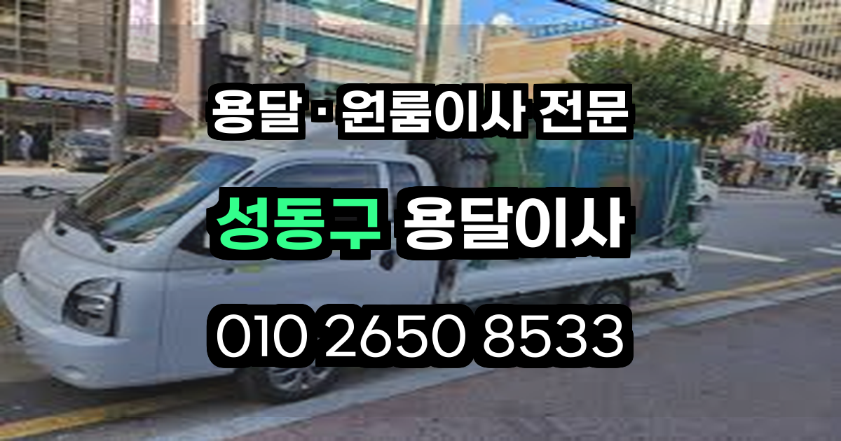 성동구용달이사