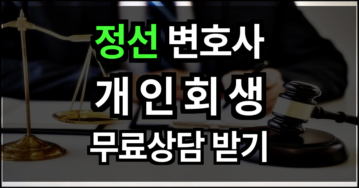 정선 개인회생