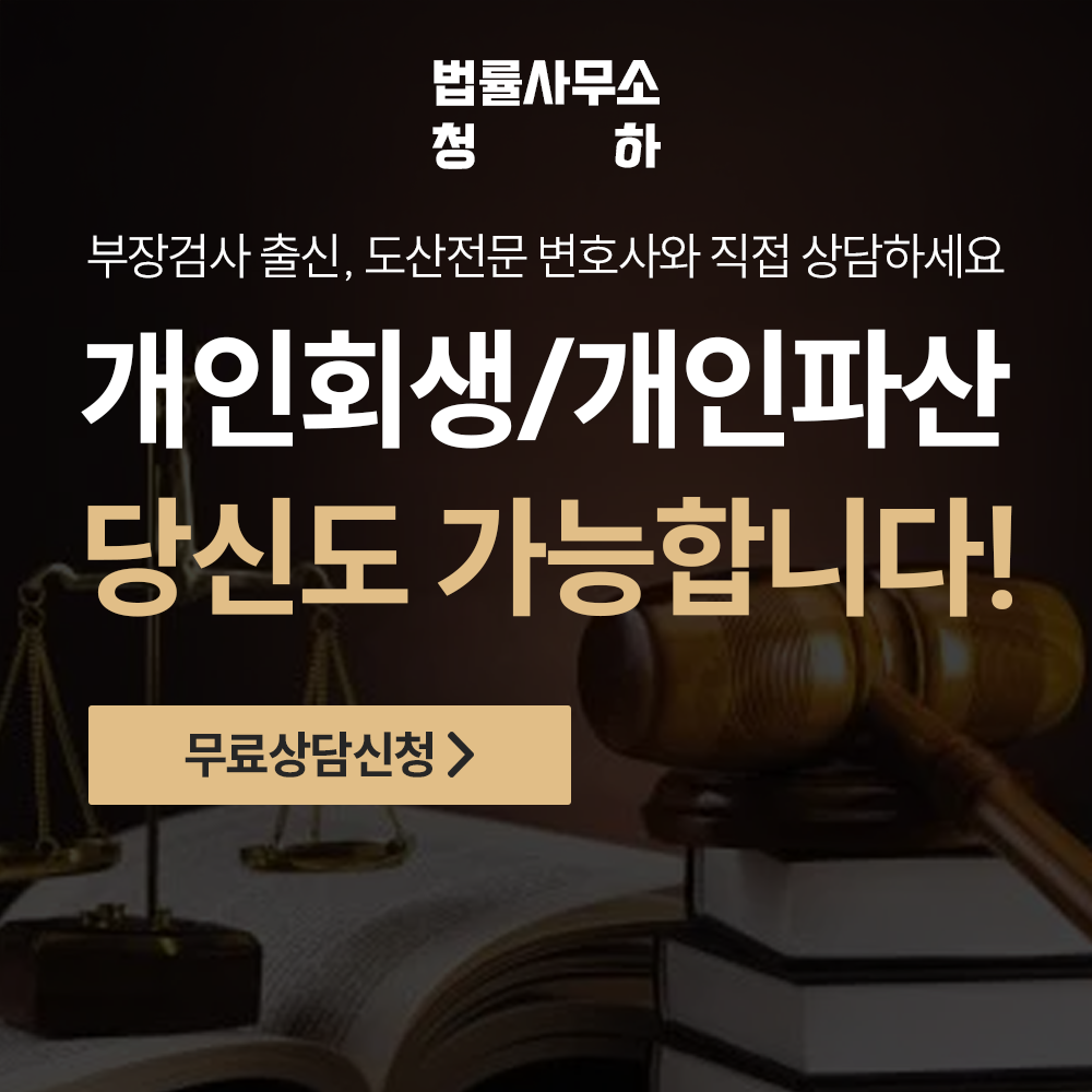 부장검사 출신 도산전문 변호사의 개인회생 개인파산 정보