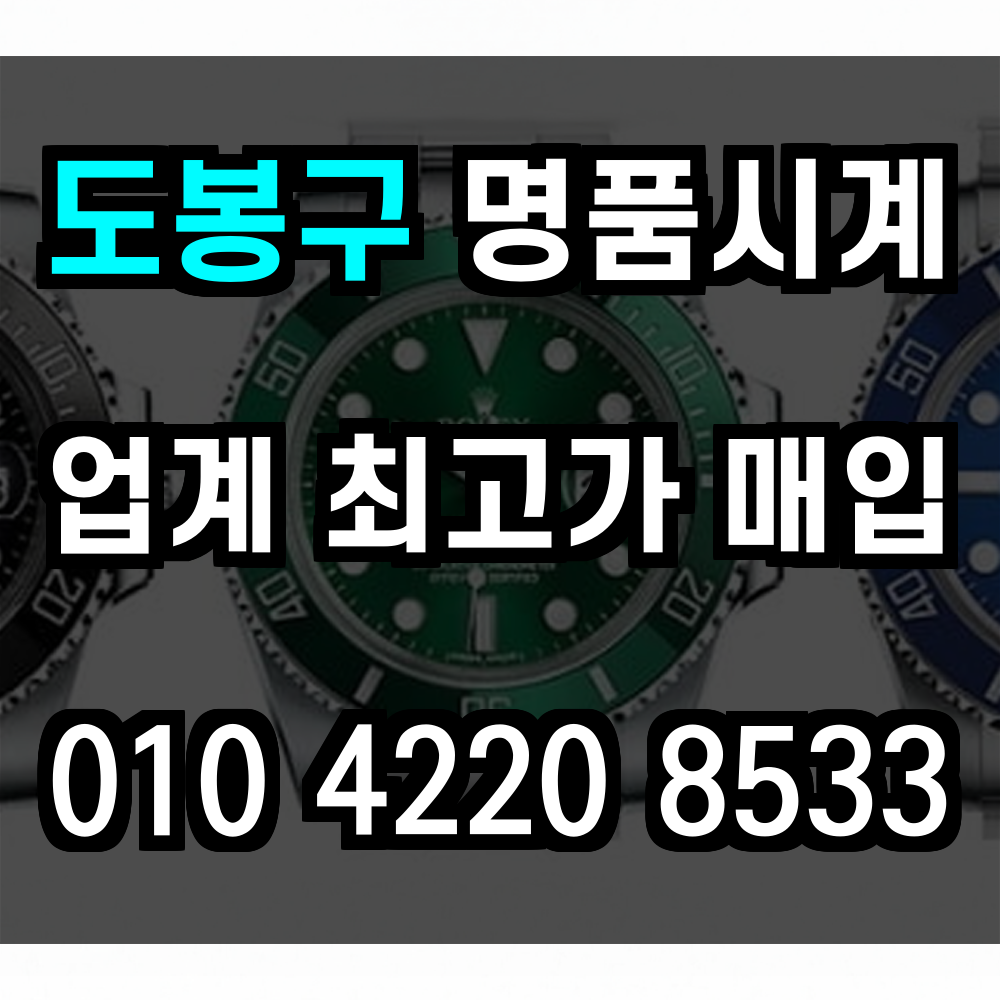 도봉구 로렉스 매입