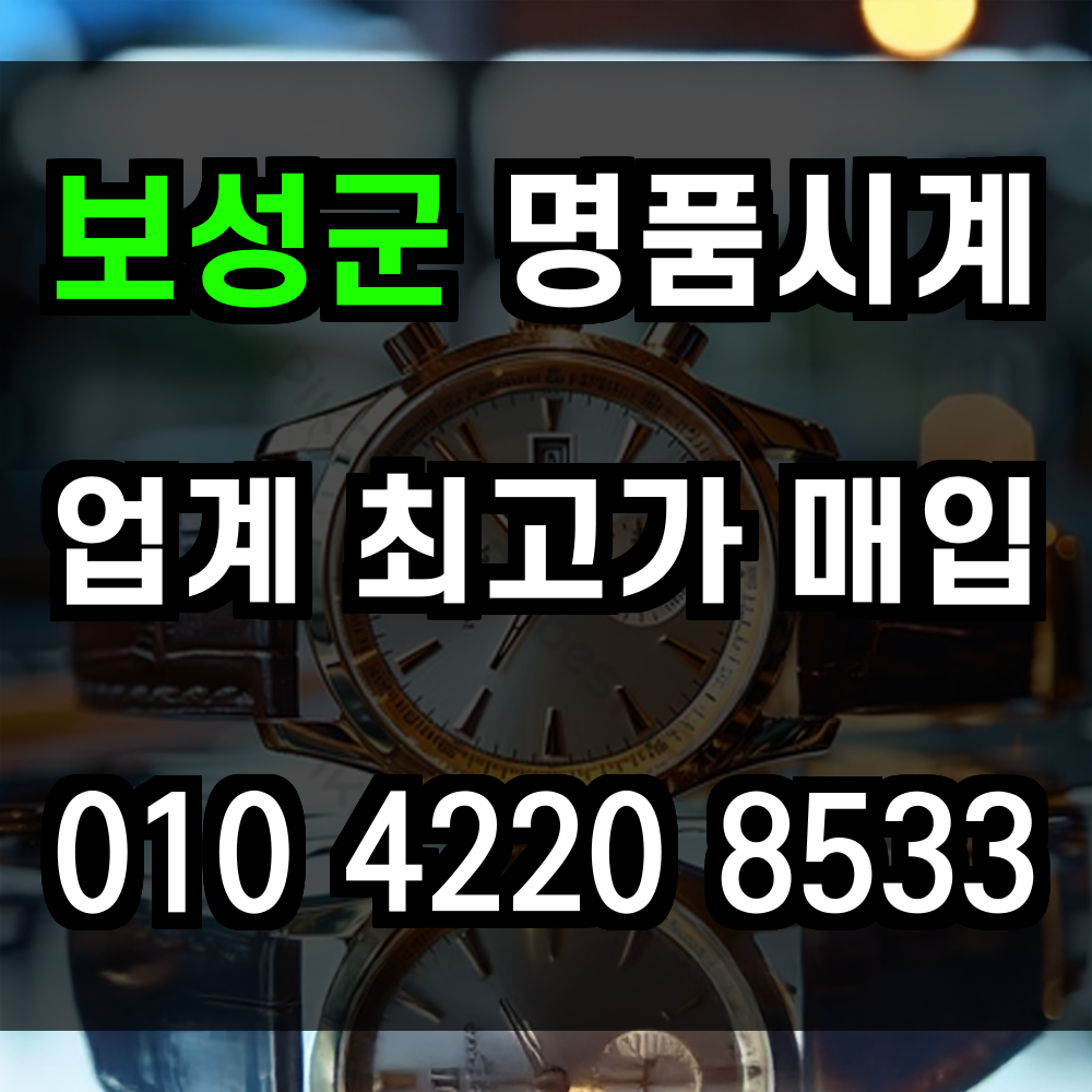 보성군 로렉스 매입