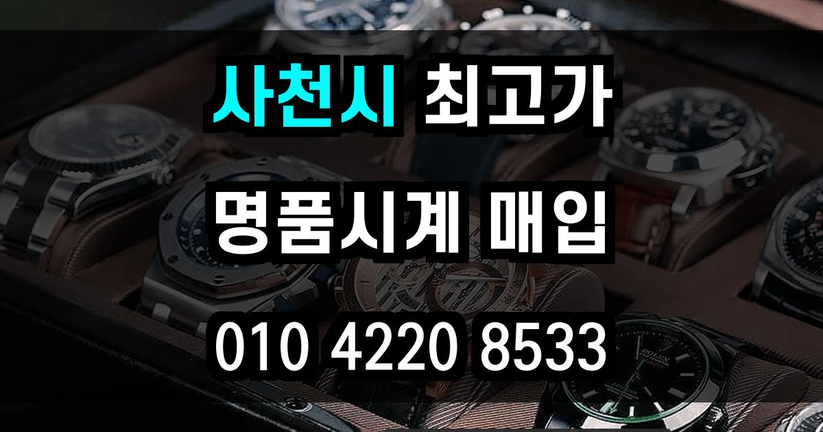 사천시 로렉스 매입