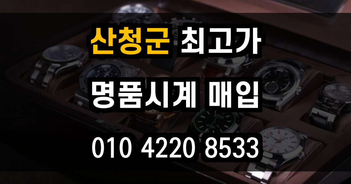 산청군 로렉스 매입