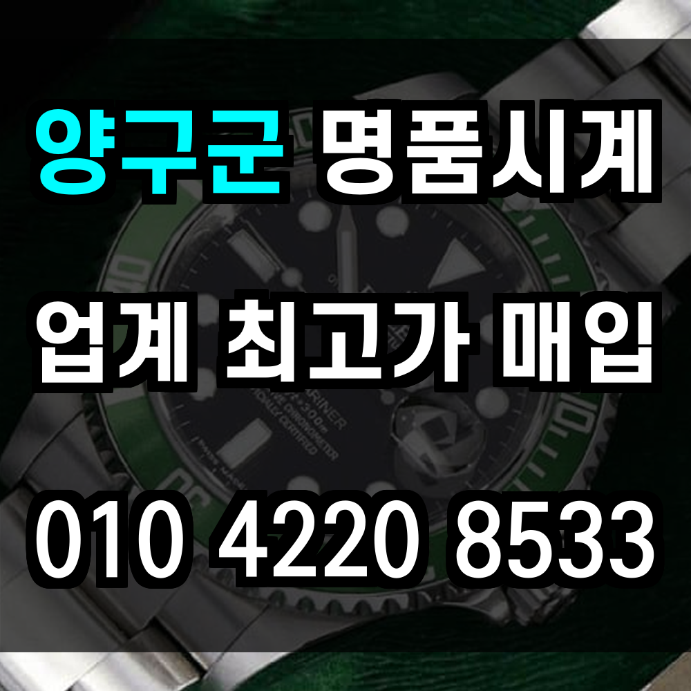 양구군 로렉스 매입