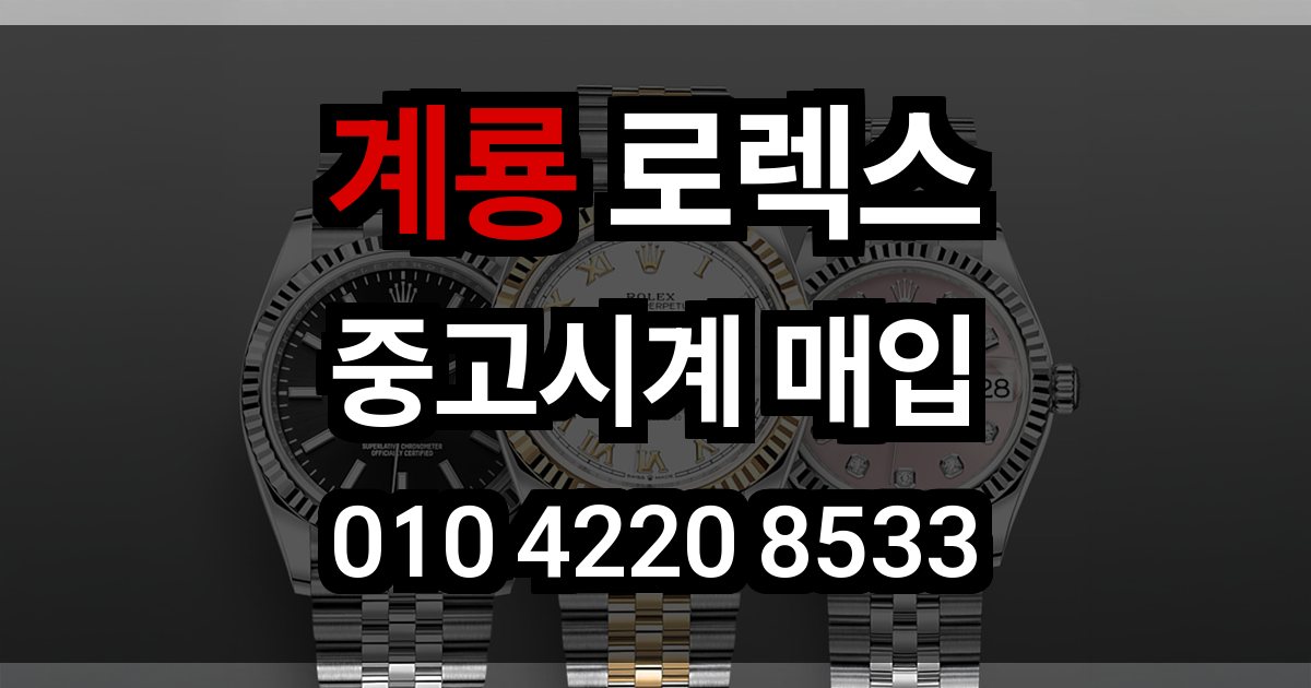 계룡 로렉스 매입