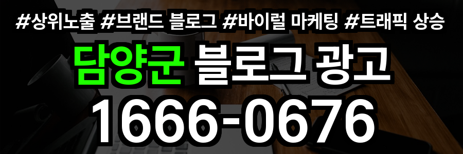 담양군 블로그 광고