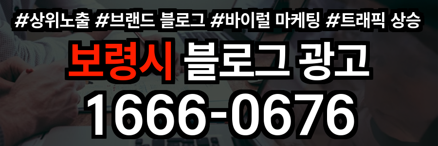 보령시 블로그 광고