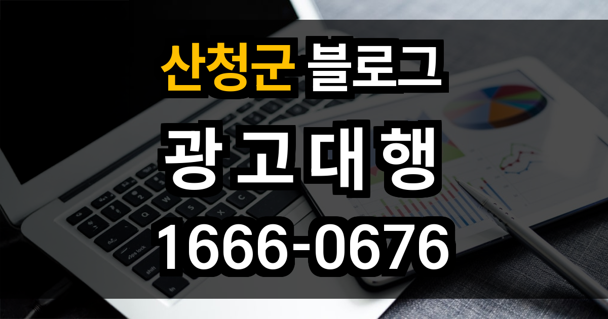 산청군 블로그 광고