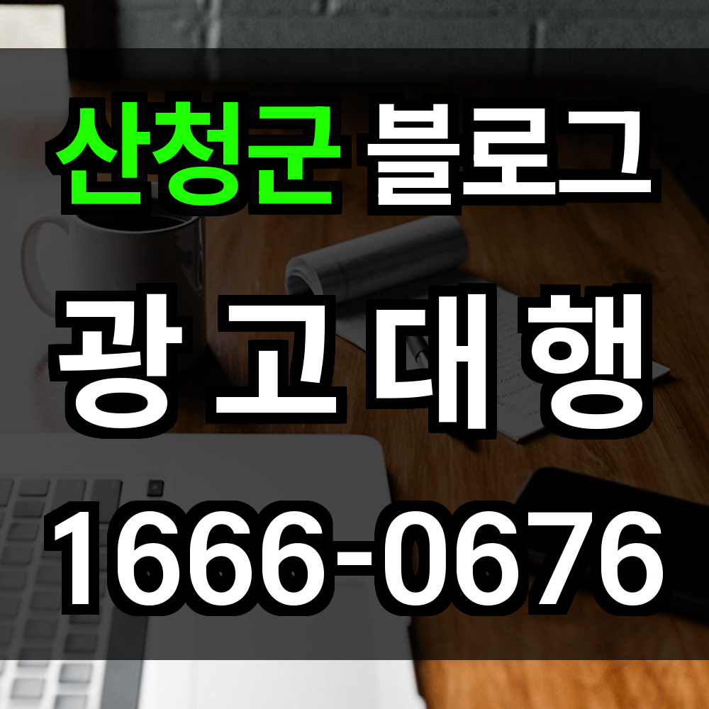 산청군 블로그 광고
