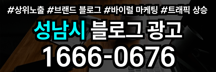 성남시 블로그 광고