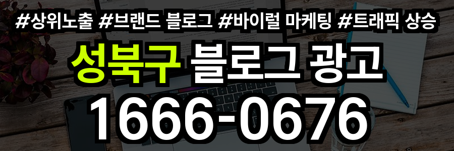 성북구 블로그 광고