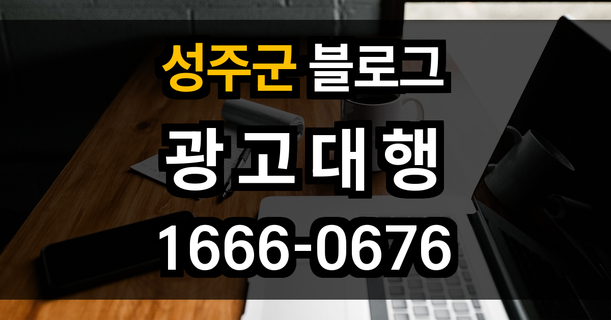 성주군 블로그 광고