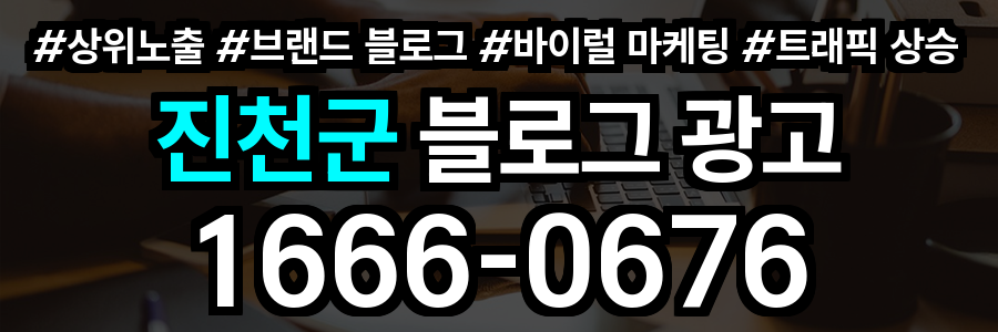 진천군 블로그 광고