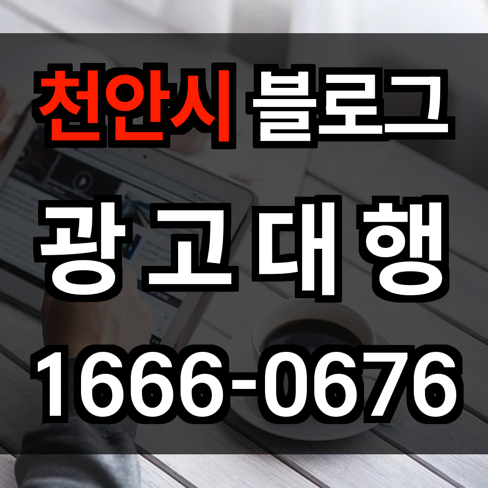 천안시 블로그 광고