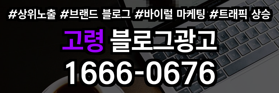 고령 블로그 광고
