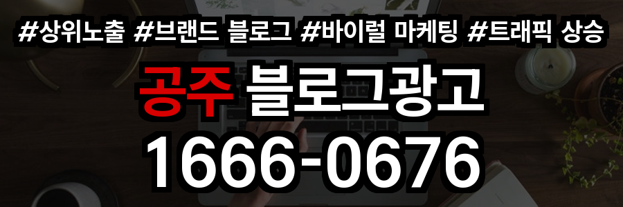 공주 블로그 광고