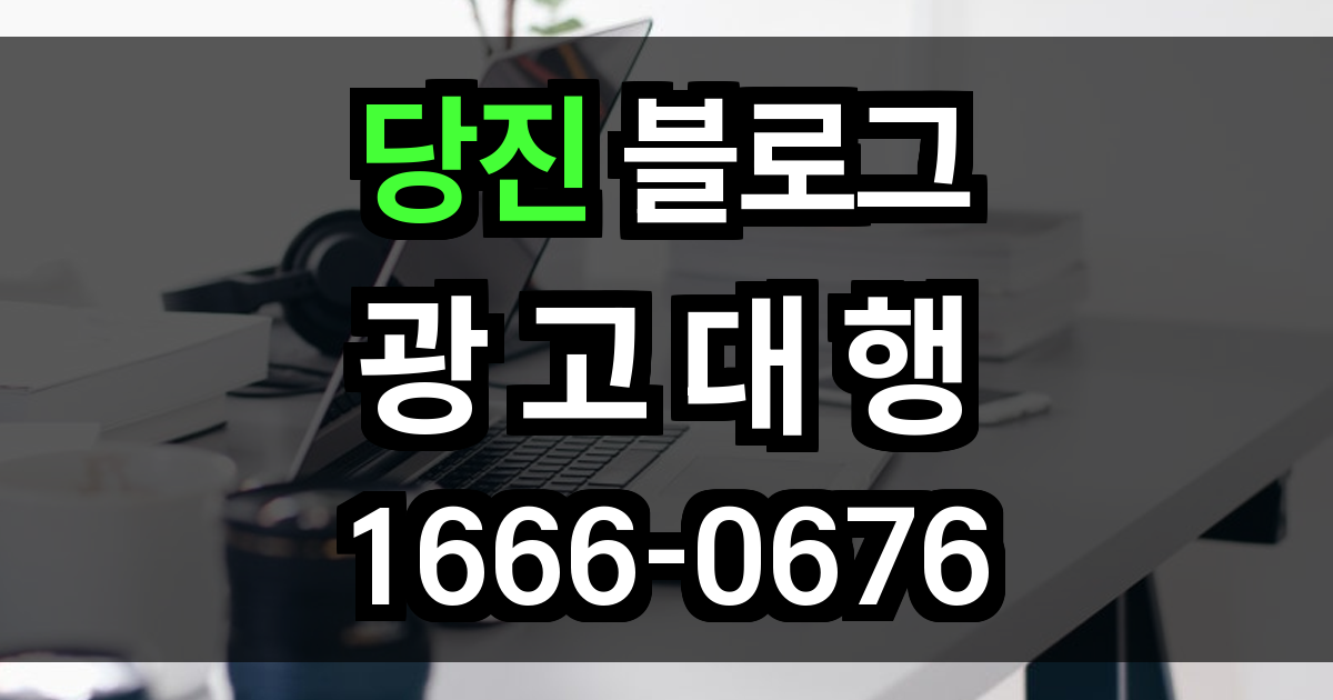 당진 블로그 광고