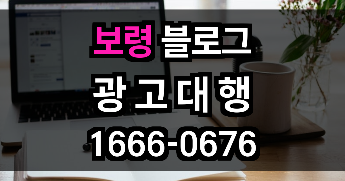 보령 블로그 광고