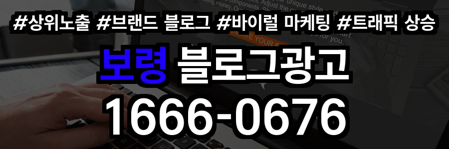 보령 블로그 광고