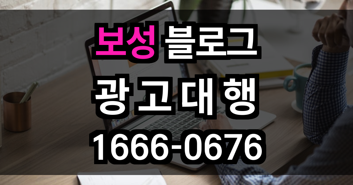 보성 블로그 광고