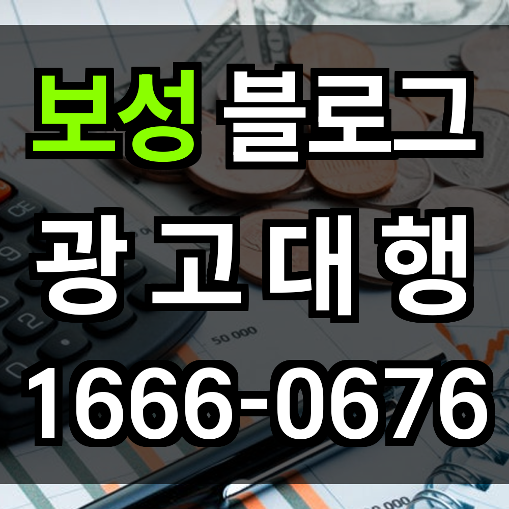 보성 블로그 광고