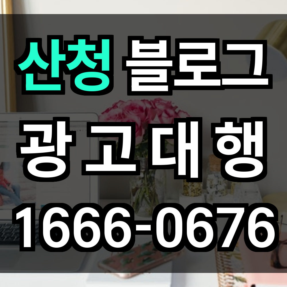 산청 블로그 광고