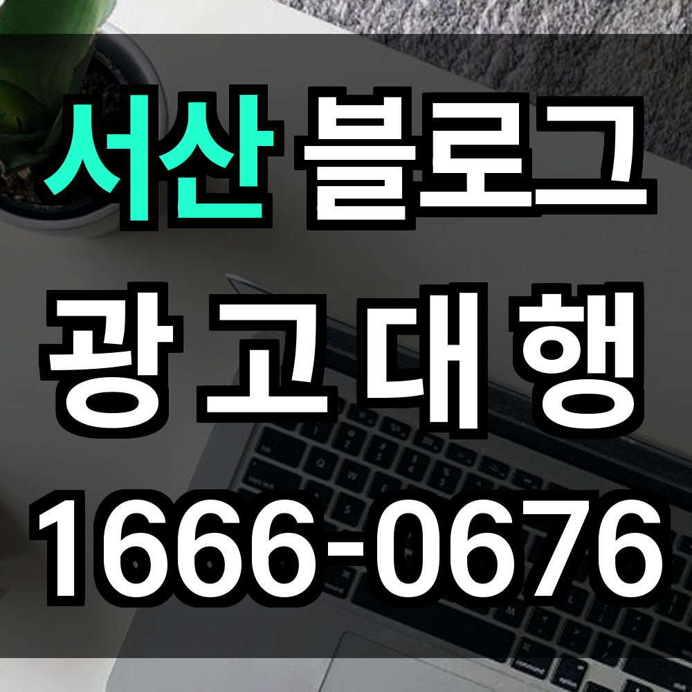 서산 블로그 광고