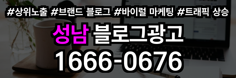 성남 블로그 광고
