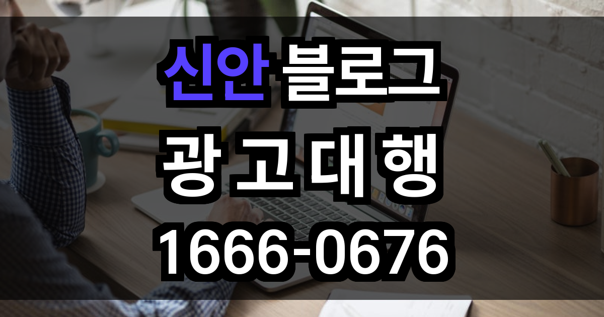 신안 블로그 광고