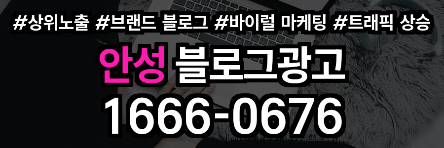 안성 블로그 광고