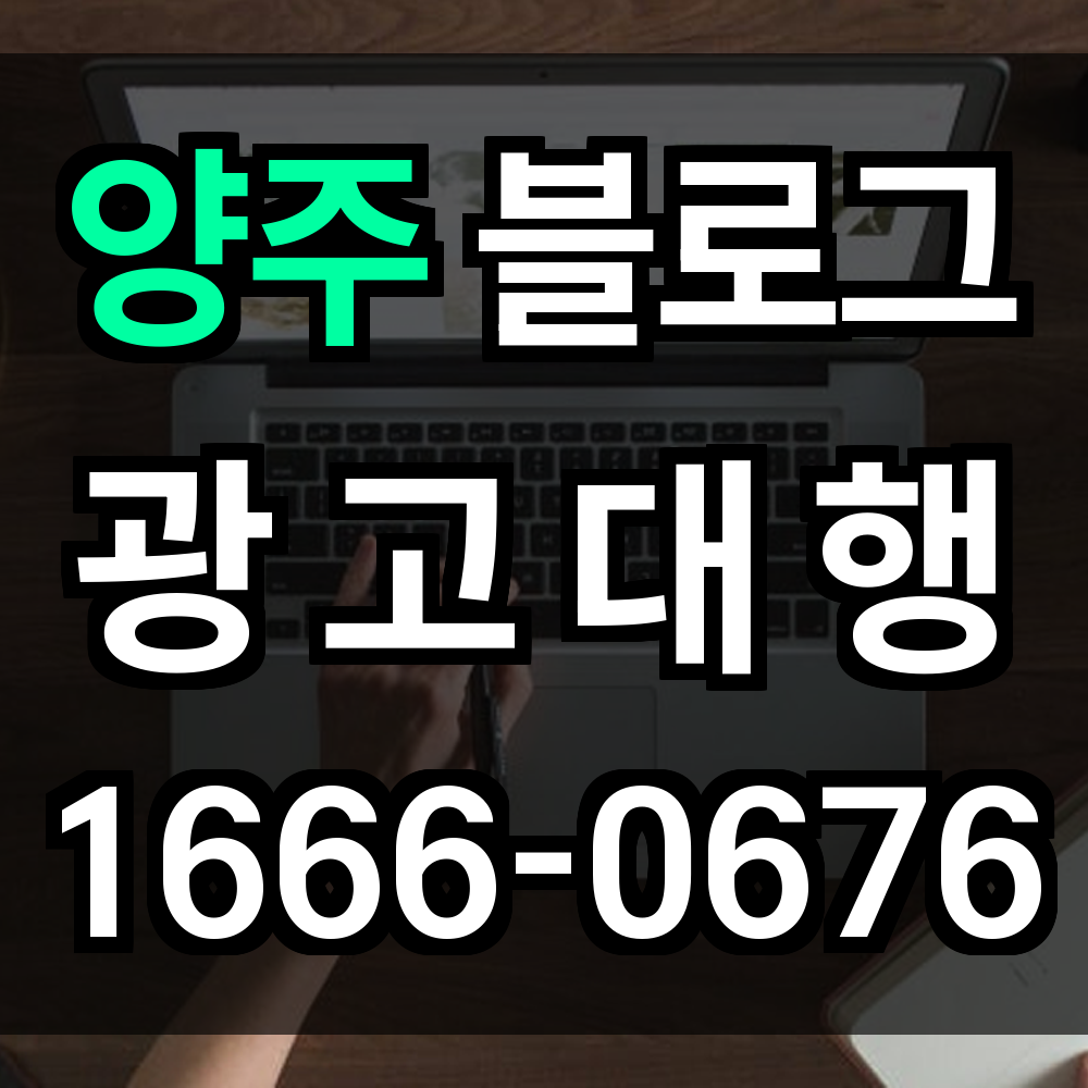 양주 블로그 광고