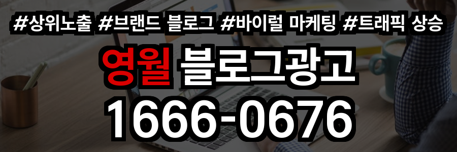 영월 블로그 광고