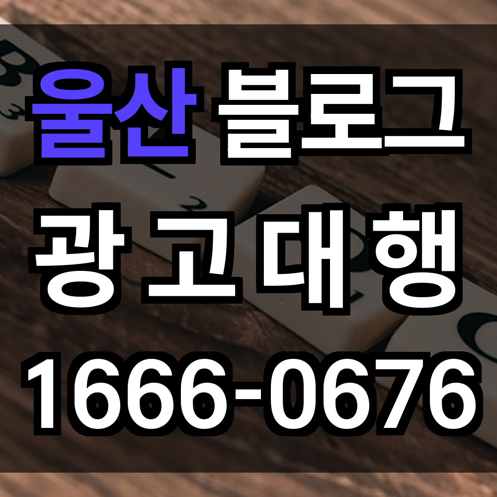 울산 블로그 광고