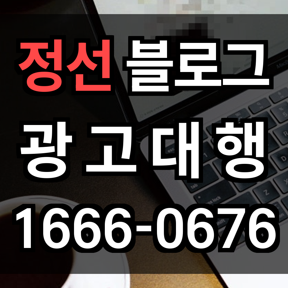 정선 블로그 광고