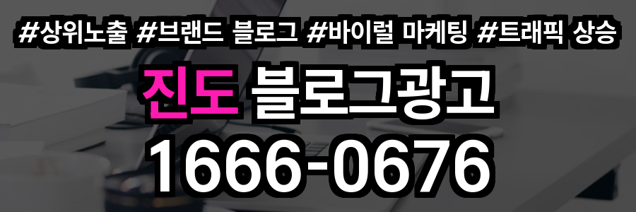진도 블로그 광고