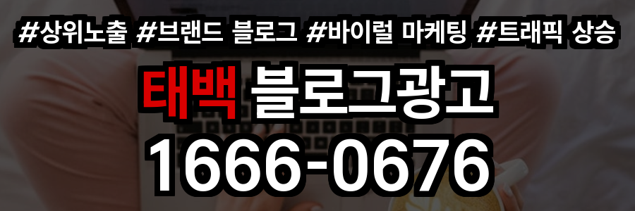 태백 블로그 광고