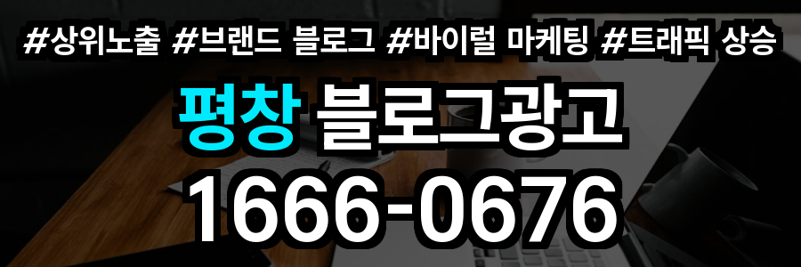 평창 블로그 광고