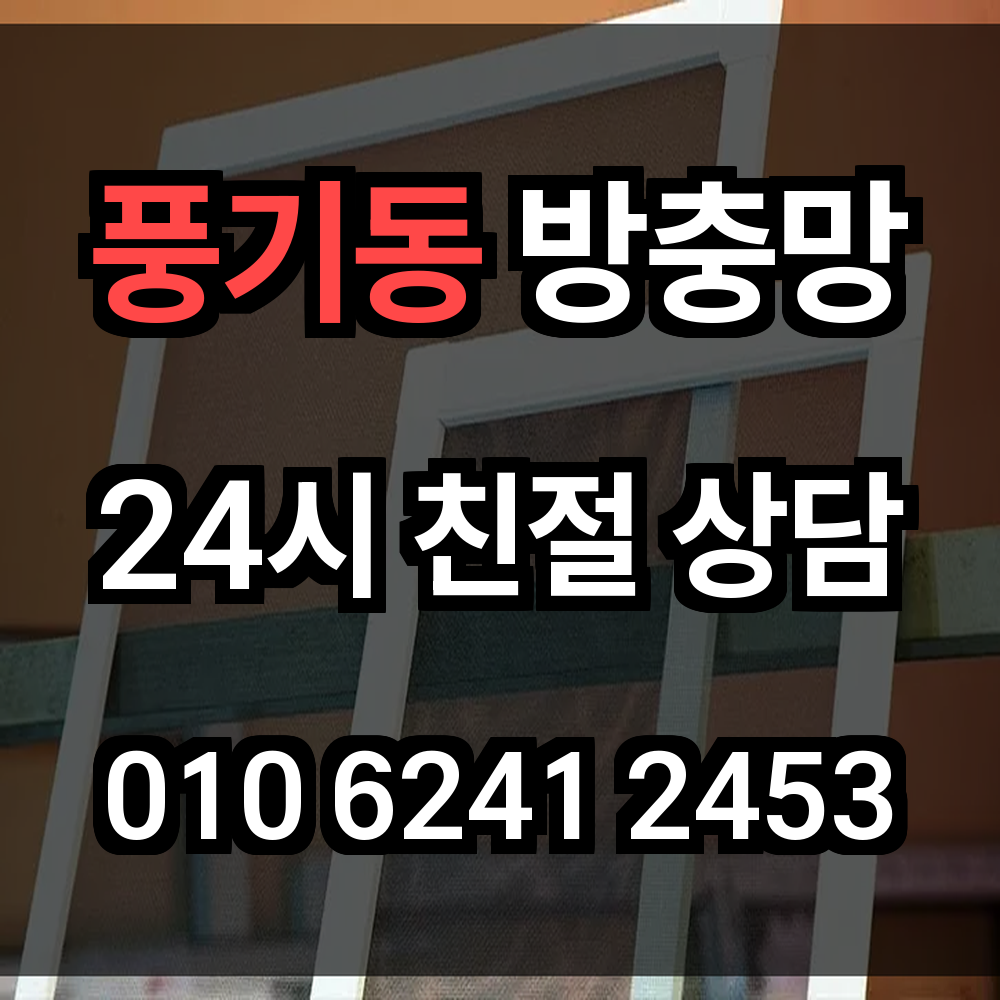 풍기동 방충망 시공으로 우리 집에 딱 맞는 해충 차단 솔루션