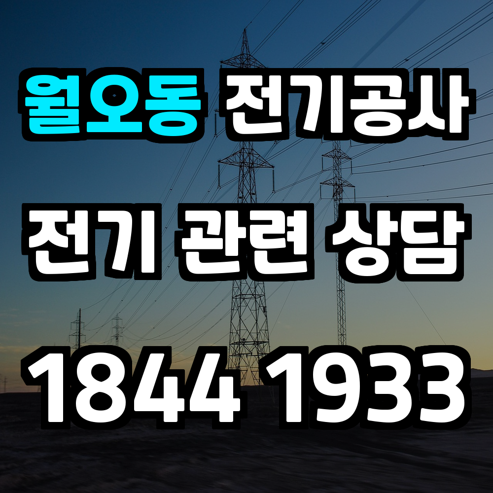 월오동 전기공사